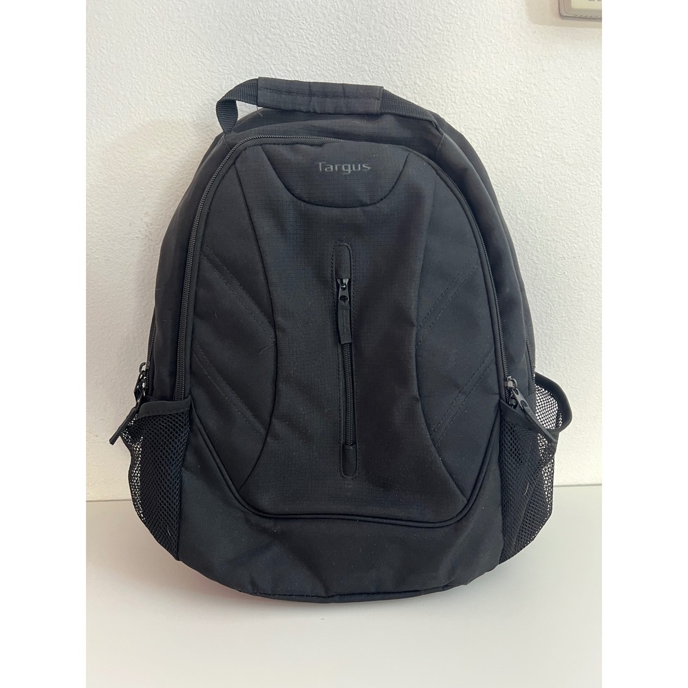 Targus Laptop Backpack Black Travel School Work Bag Padded Compartment